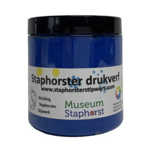 Drukverf blauw 250 gram