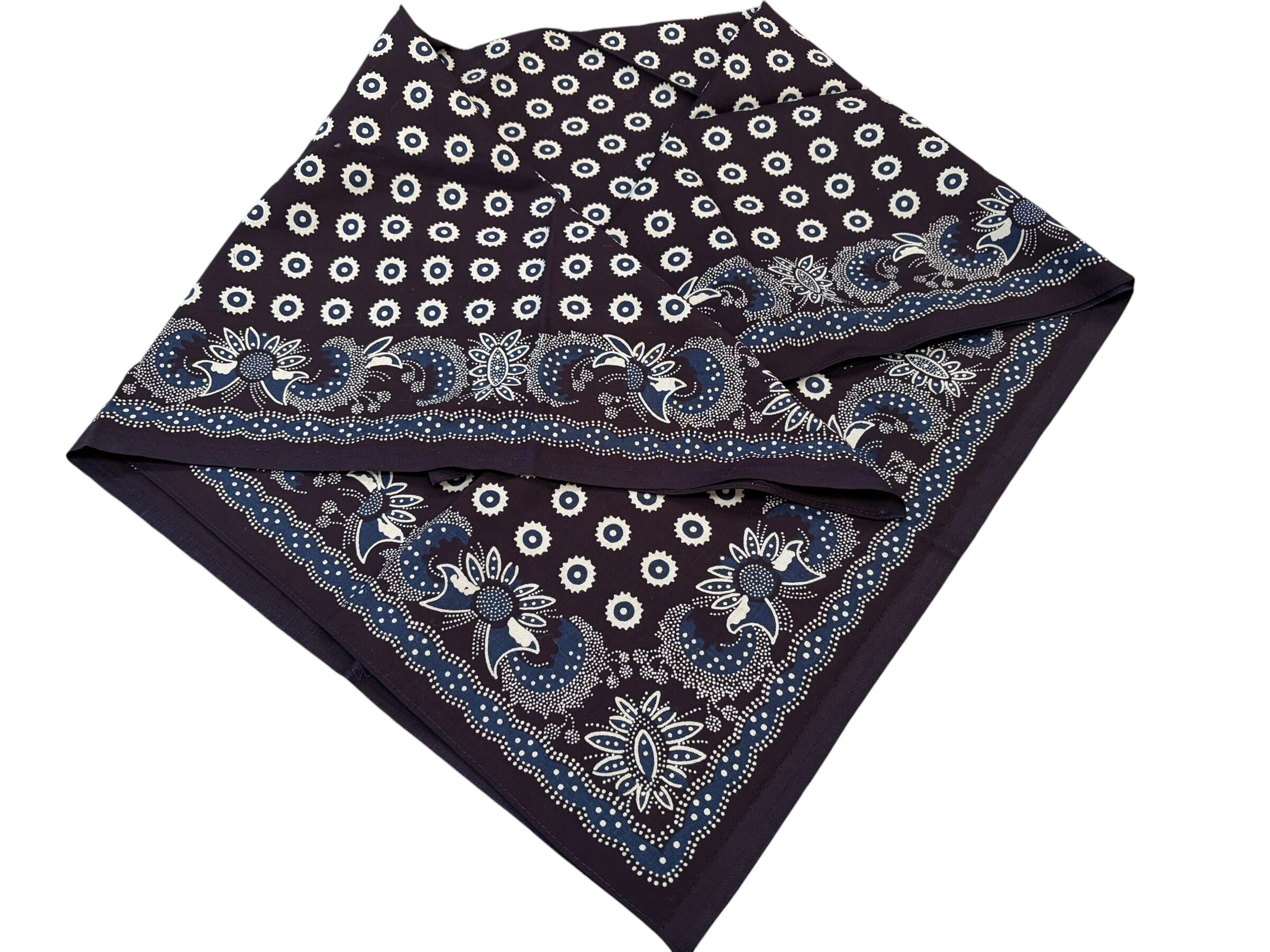 Blauwdruk hoofddoek of Noasedoek 86 x 84 cm nr. 7