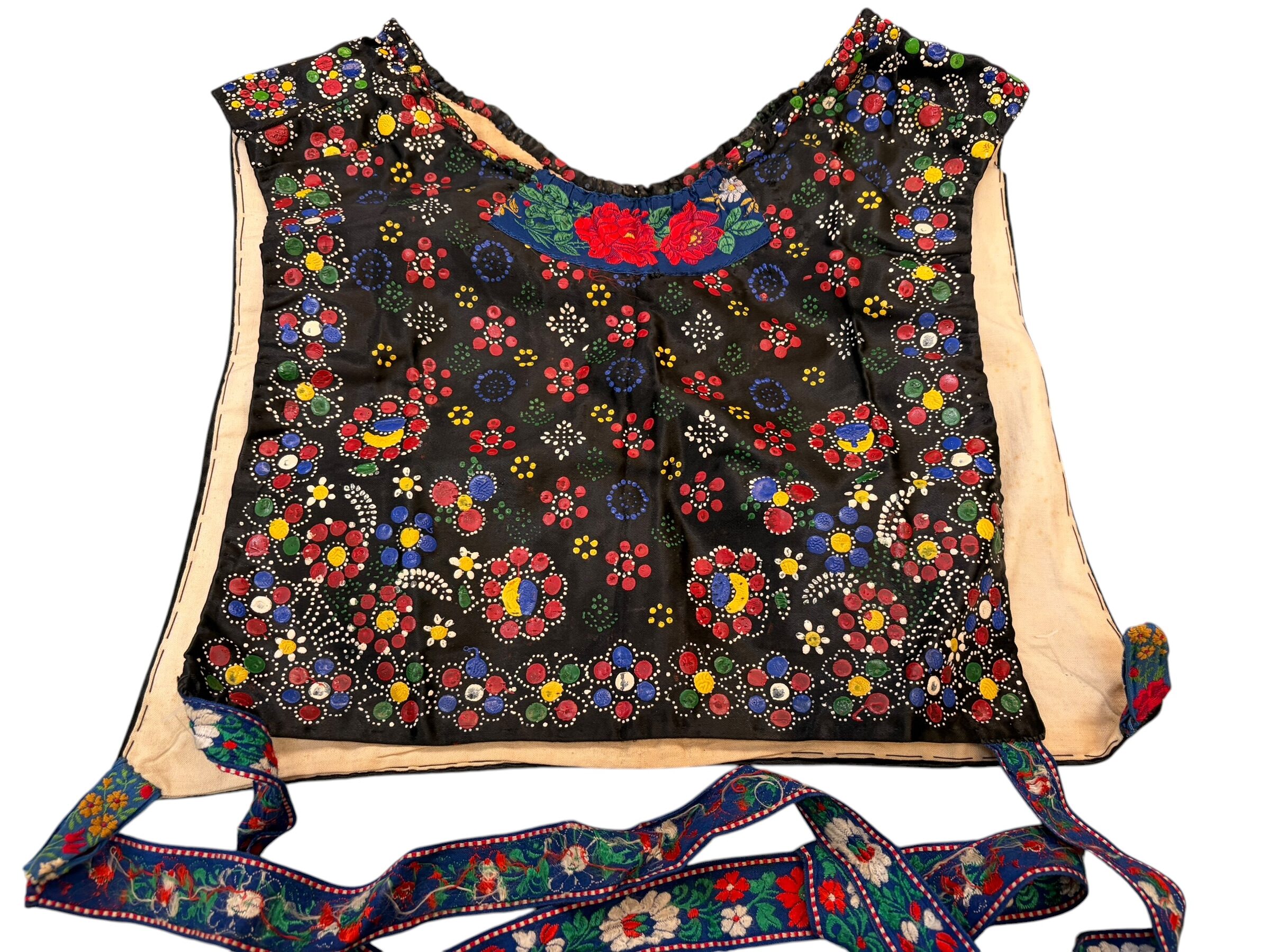 Kraplap rood, geel, blauw, groen, wit nr. 031 doekjes gedrukt