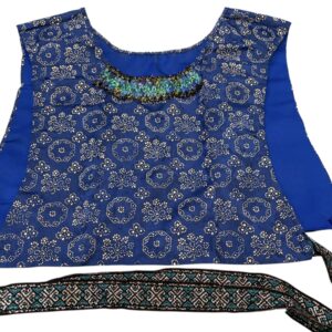 Kraplap lichte rouw blauw, wit nr. 040