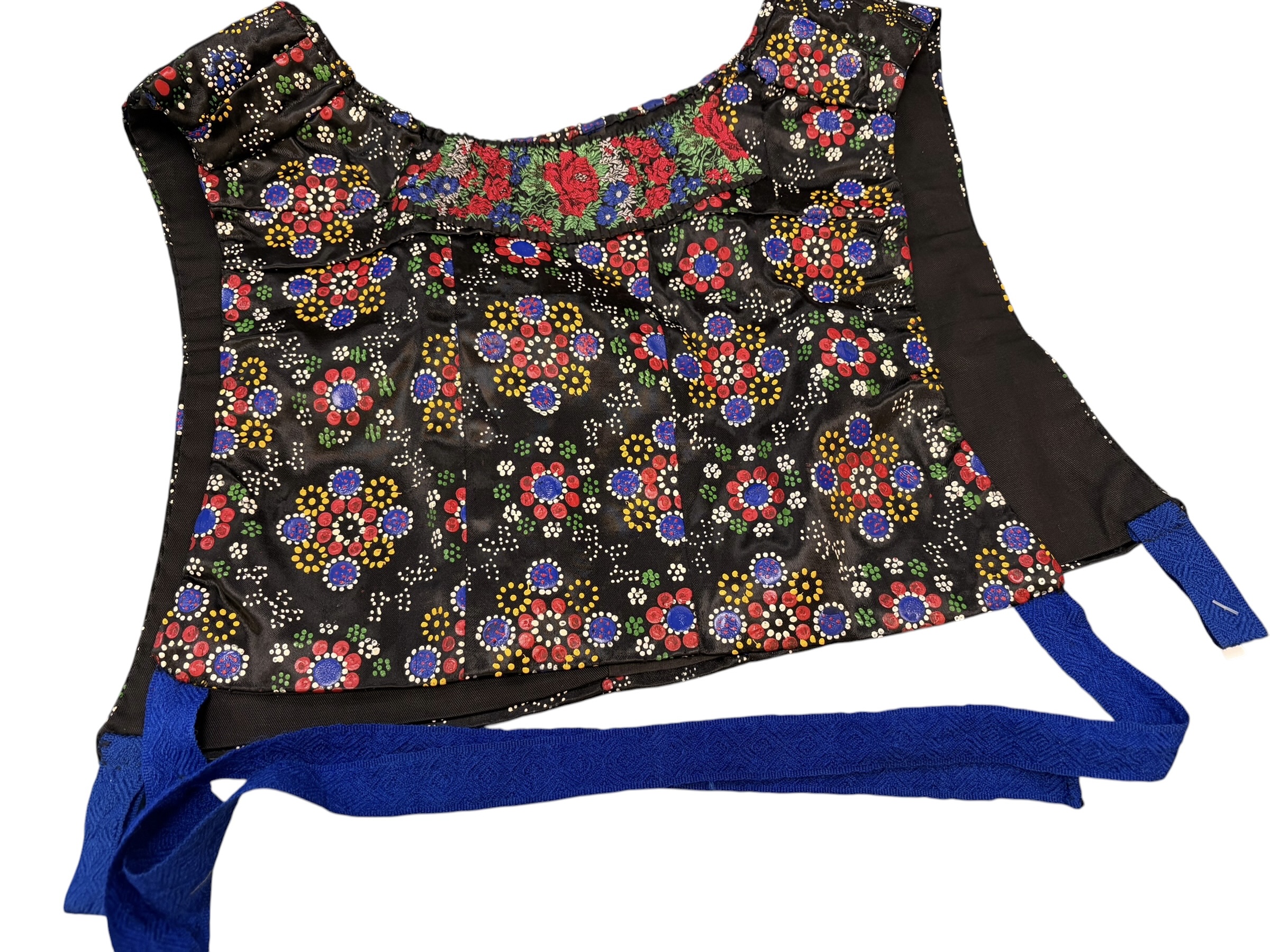 Kraplap rood, wit, geel, groen, blauw nr. 043