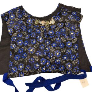 Kraplap lichte rouw blauw, wit nr. 044
