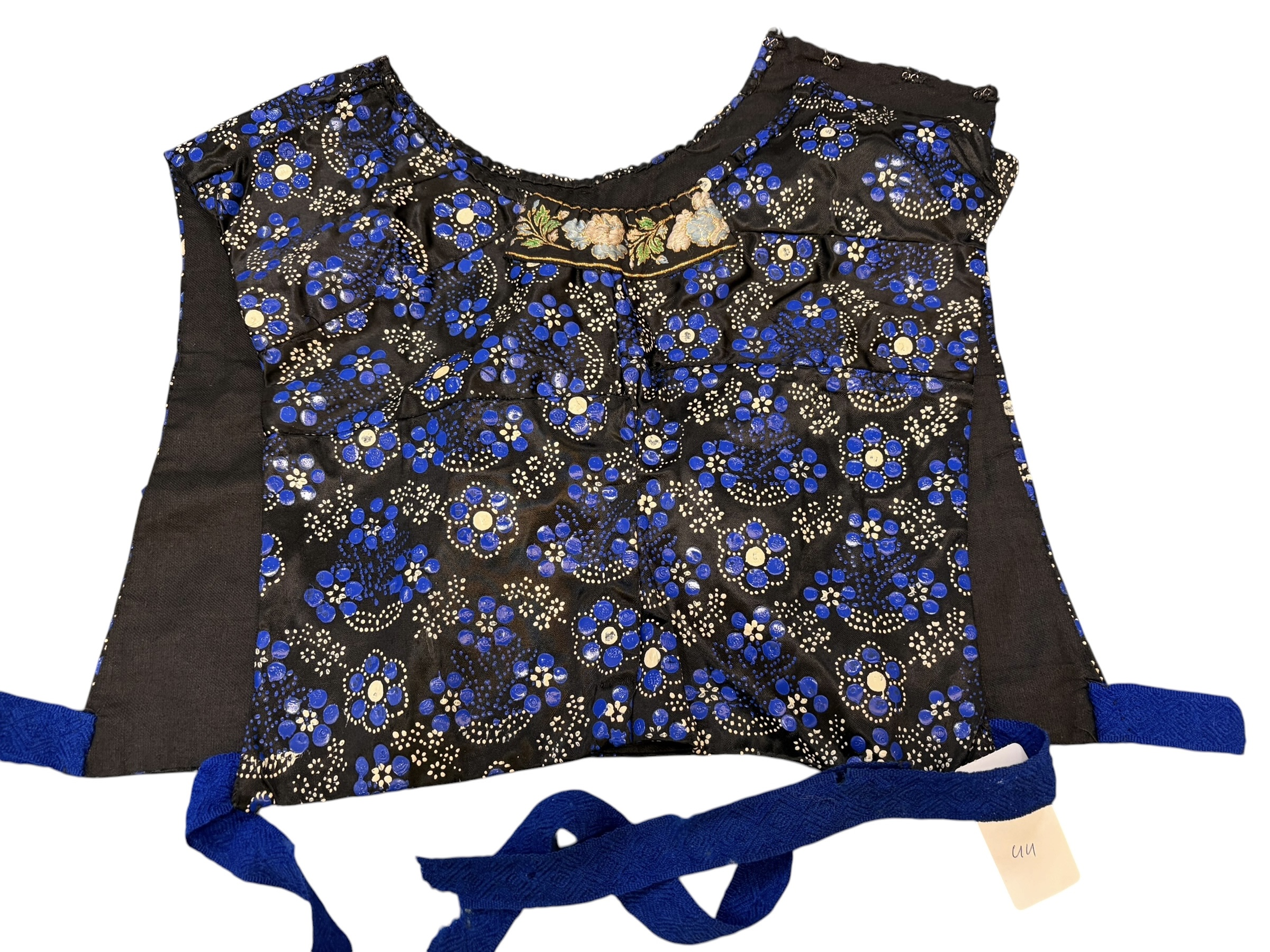 Kraplap lichte rouw blauw, wit nr. 044