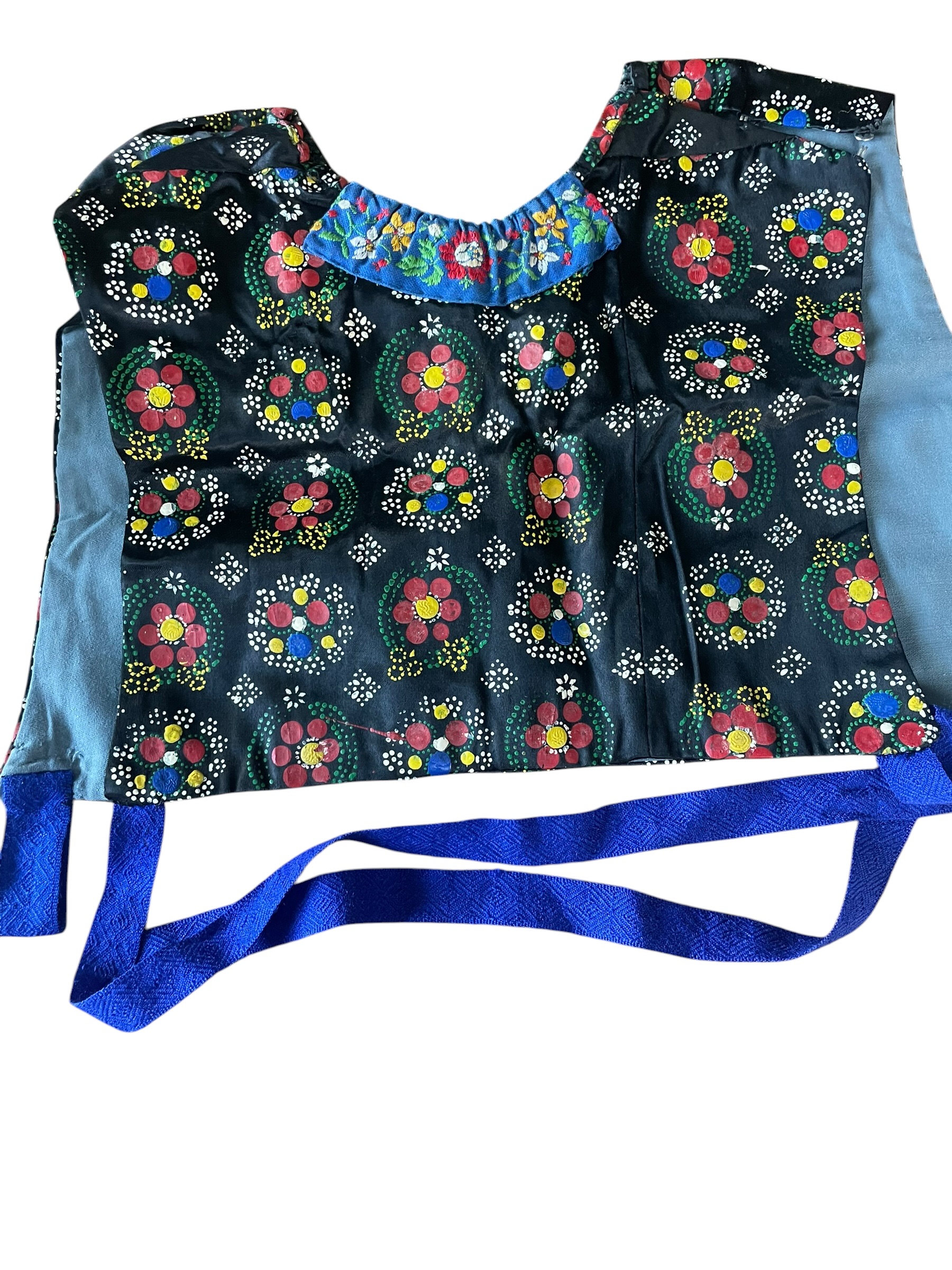 Kraplap rood, geel, blauw, groen, wit nr. 033